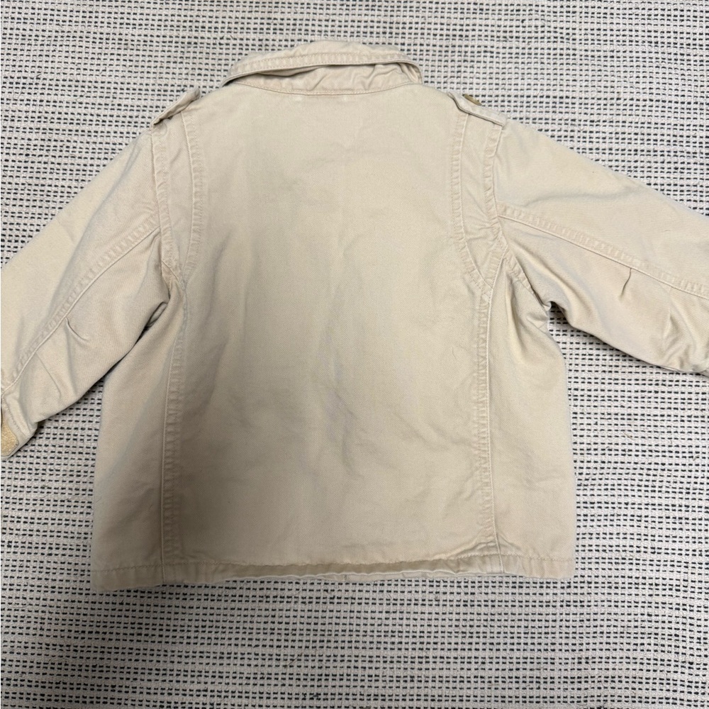 3/$20šSALE! Baby Gap Khaki Cotton Field Jacket - Picture 3 of 6